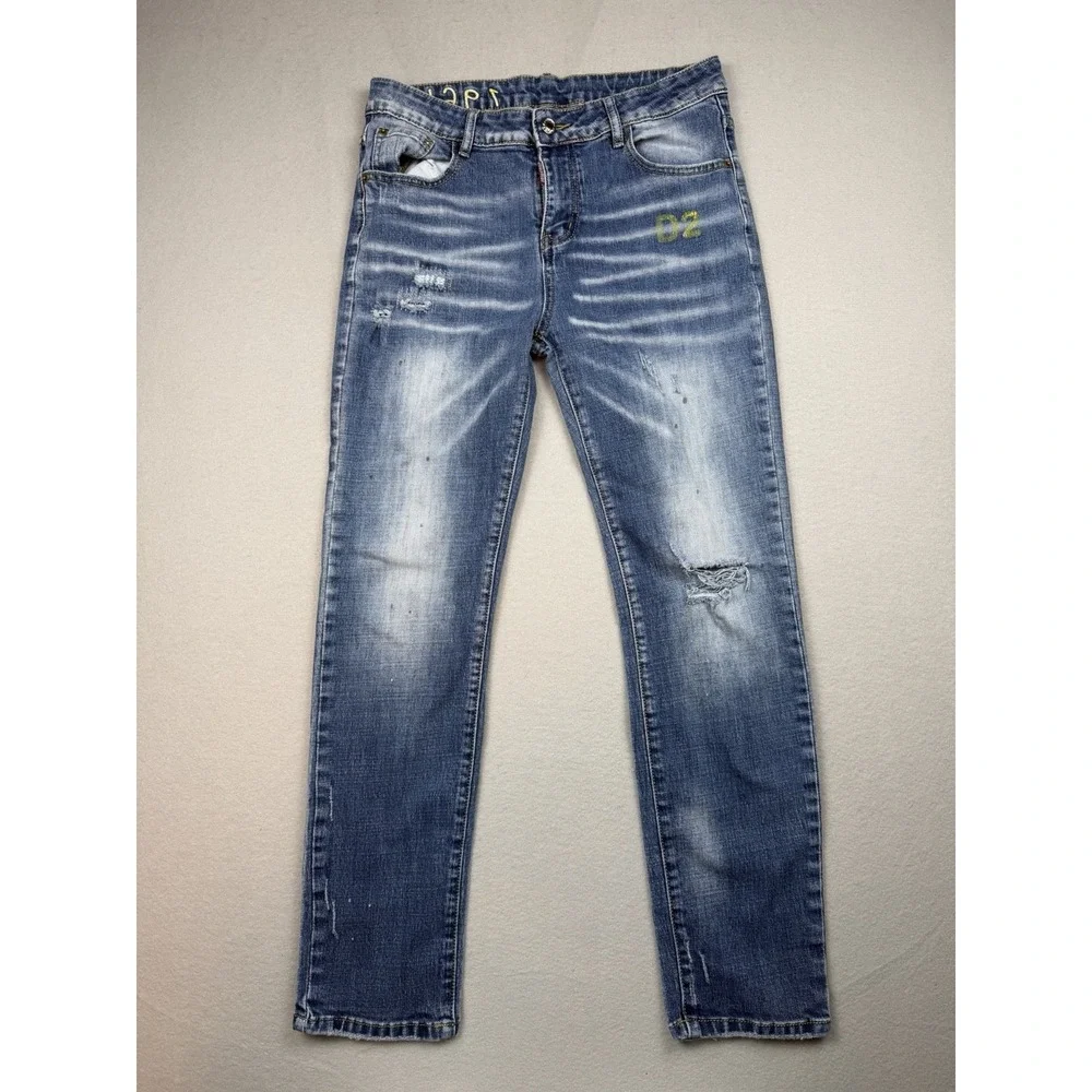 Dsquared2 Jeans 50 Mens Distressed Made In Italy Designer Denim